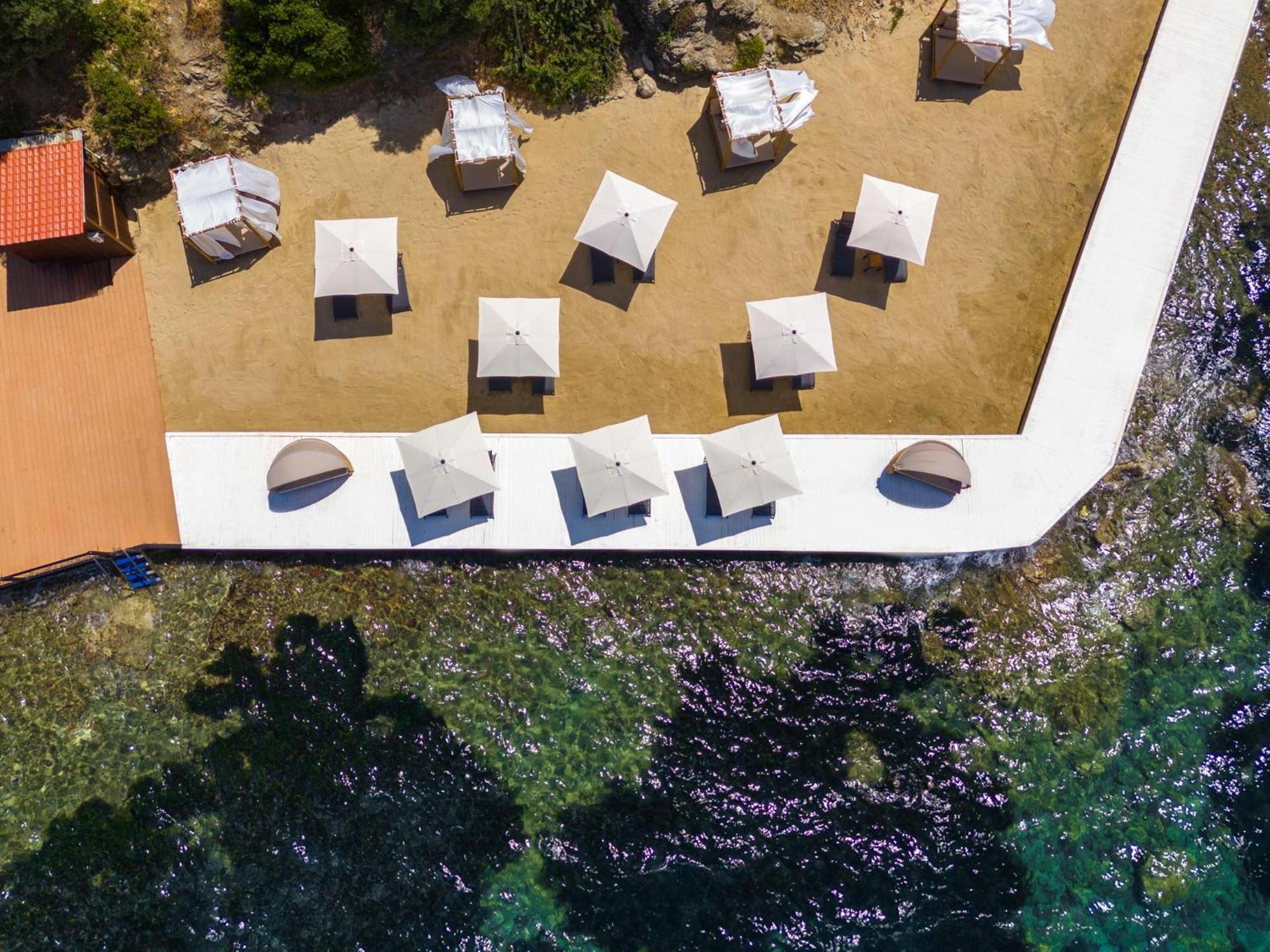 ラブランダ Tmt ボドルム リゾート【オールインクルーシブ】 エクステリア 写真 Aerial view of the beach